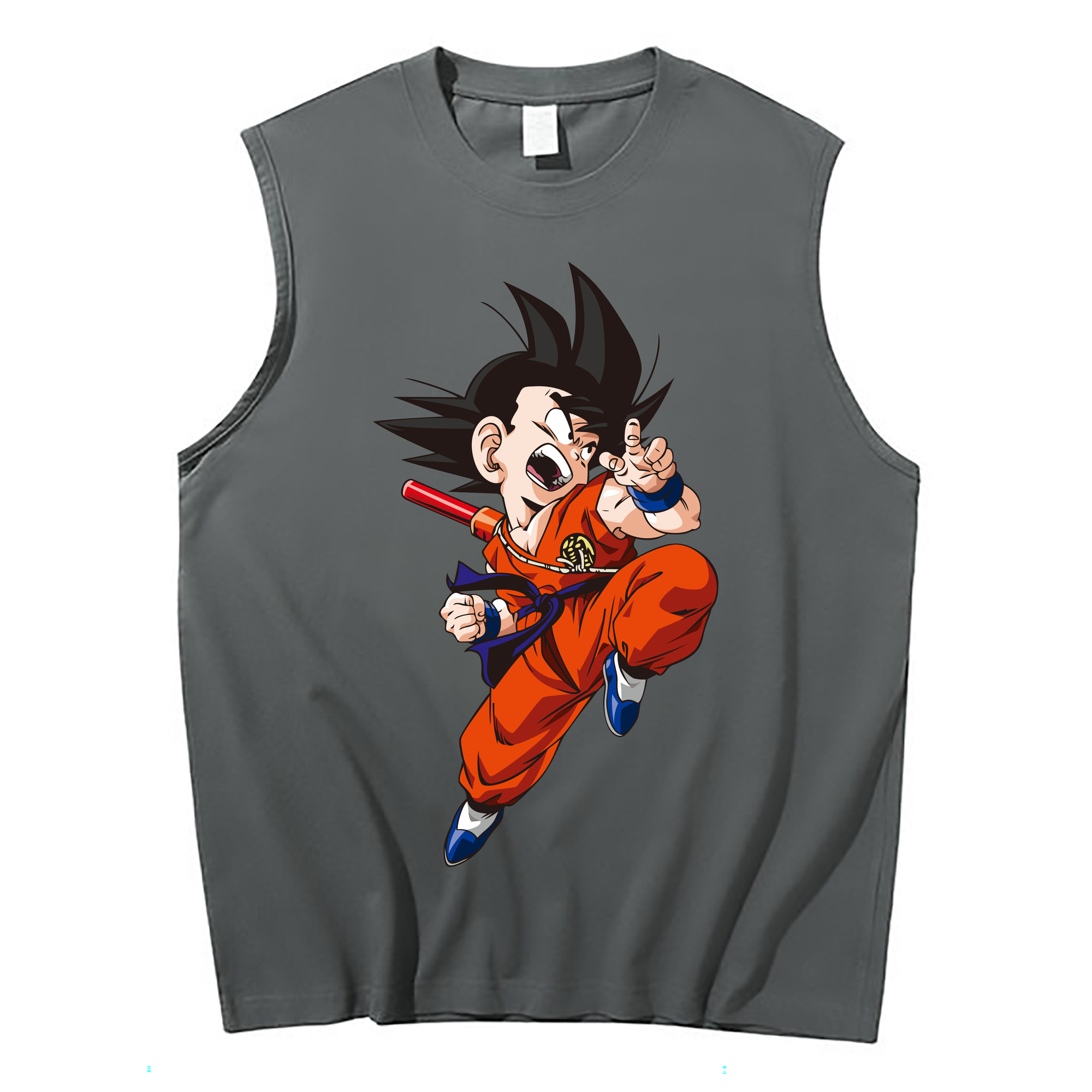 （画像用） ドラゴンボール 孫悟空（そん ごくう）Son Goku カカロット DRAGON BALL Kakarotto コットン100％タンクトップ（フロントプリント）